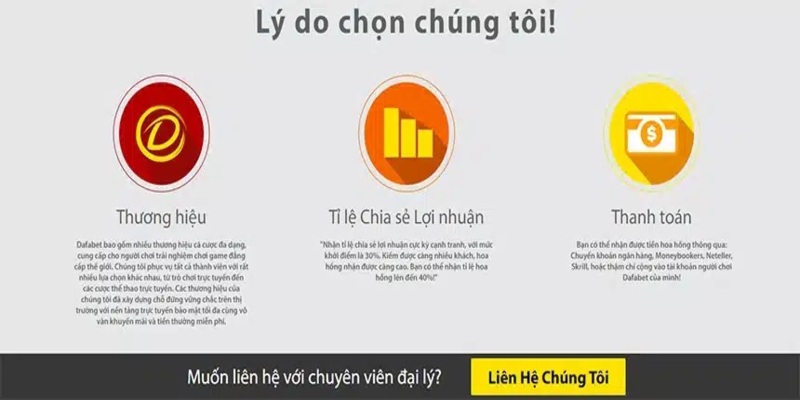 Lý do nên chọn đăng ký đại lý Dafabet
