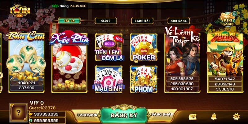 Tổng quan game bài IWIN đổi thưởng