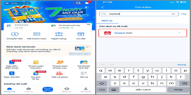 Cách chơi xổ số Vietlott trên điện thoại bằng ứng dụng ví Zalo Pay